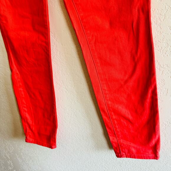 BDC | Frazier mid rise bright coral crops - Picture 3 of 5